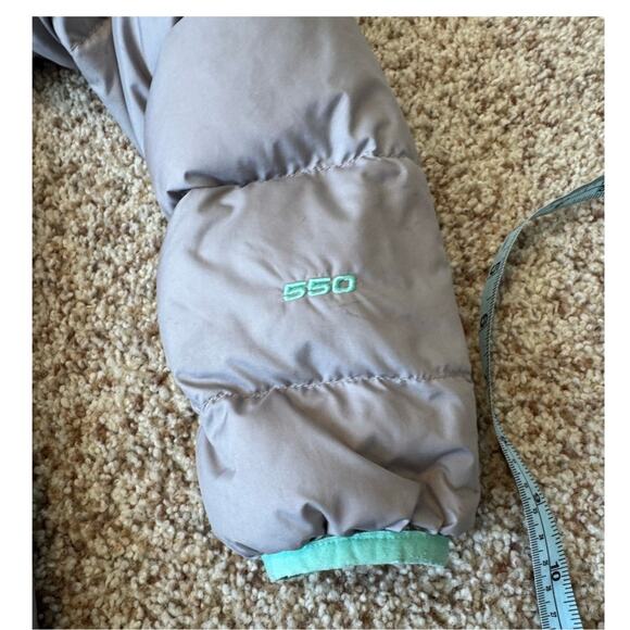 THE NORTH FACE Kids Down PUFFER COAT, SIZE 10-12, Gray & Teal - Picture 11 of 14